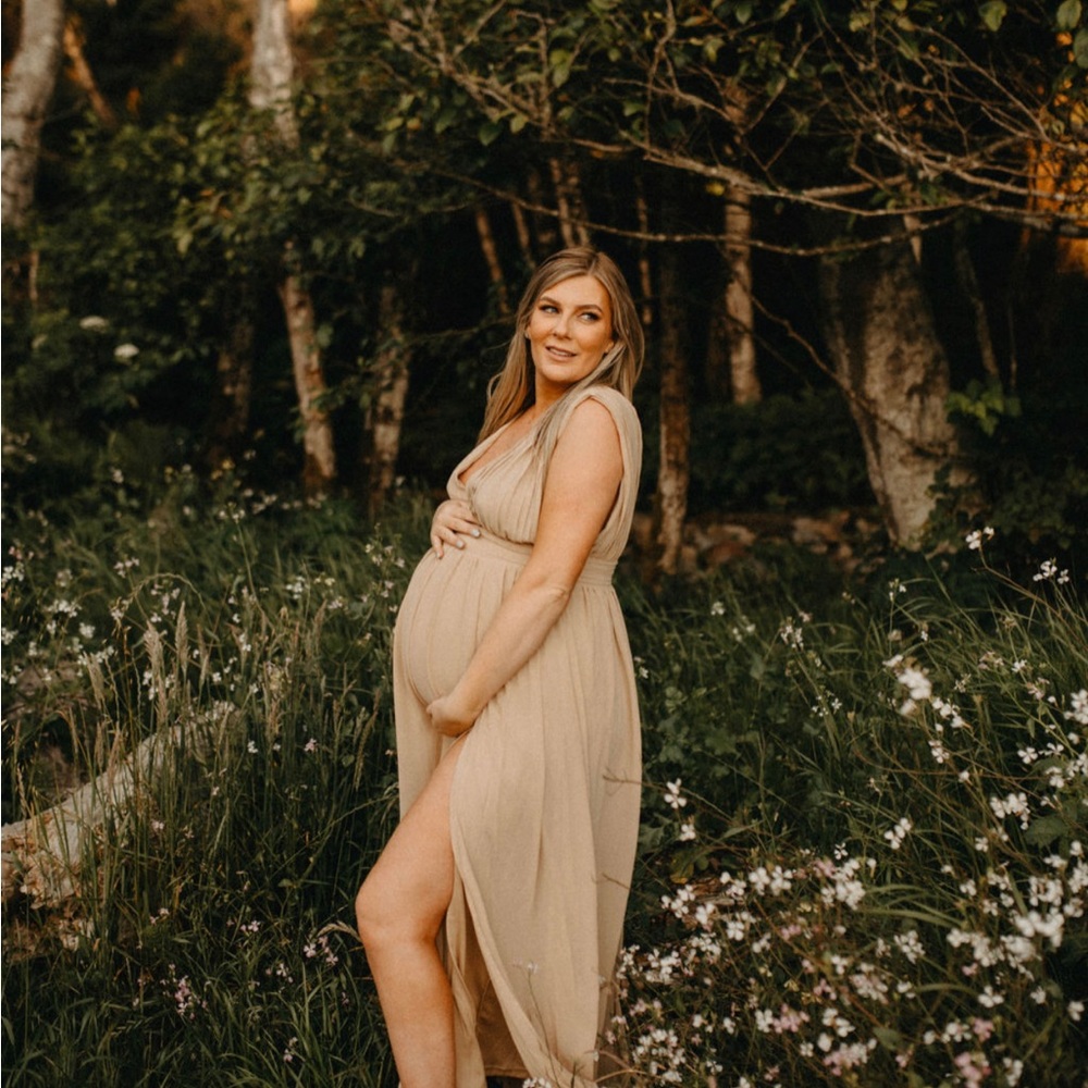 Xl Tan formal/maternity dress